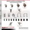 Service Caster 5 Inch 316SS High Temp Glass Filled Nylon 1-5/8 Inch Stem Caster Set Lock Brake SCC-SS316TTLEX20S514-GFNSHT-158-4 - alternate 2